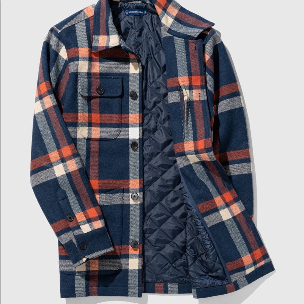 Plaid wool coat- United by Blue